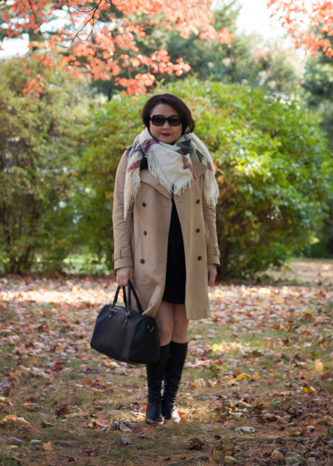 burberry scarf trench check