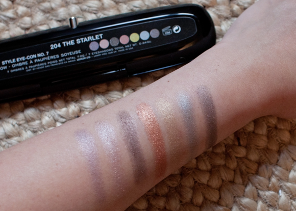 swatching the starlet eyeshadow palette by marc jacobs beauty