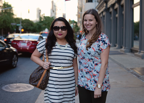 fashion bloggers on the street in flatiron