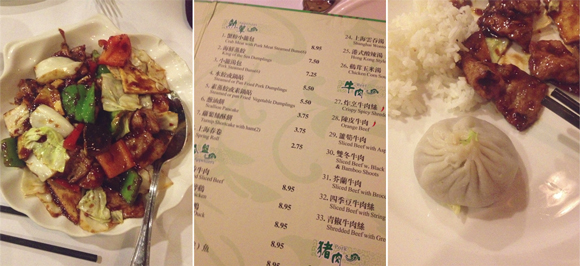 soup dumplings twice cooked pork and the menu at joe's shanghai