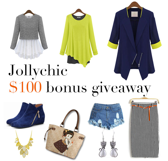 $100 gift card giveaway to jollychic
