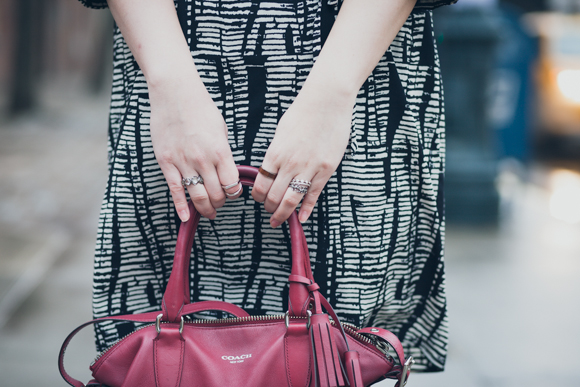 close up of accessories with red Coach satchel | Delayed Missives lifestyle blog by Alexandra Shook