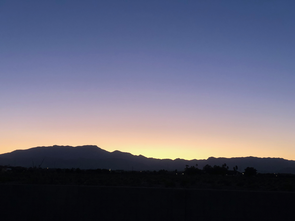 Mountains at sunset in Las Vegas